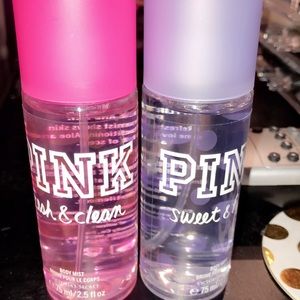 Mini pink body mists!